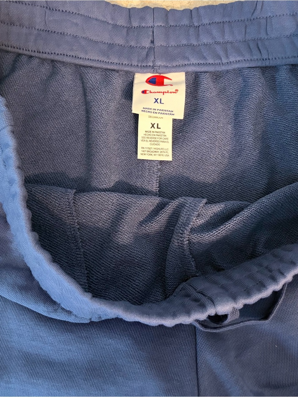 NWT Champion Women’s Blue Drawstring Pull-On Shorts - Sz XL - Picture 7 of 8